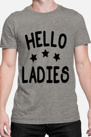 HELLO L – Tshirt Homme – Gris