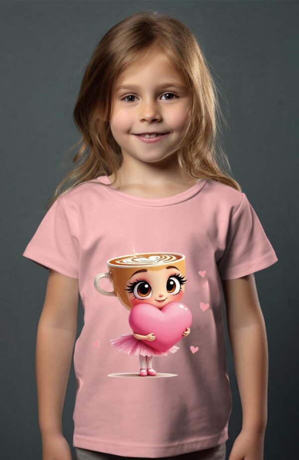 T-shirt Col Rond Fille - Heart bellerina