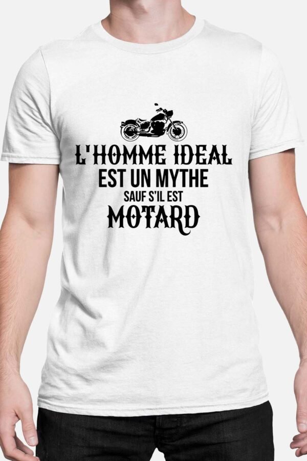 L'homme idéal est un mythe sauf s'il est motard - Tshirt Homme