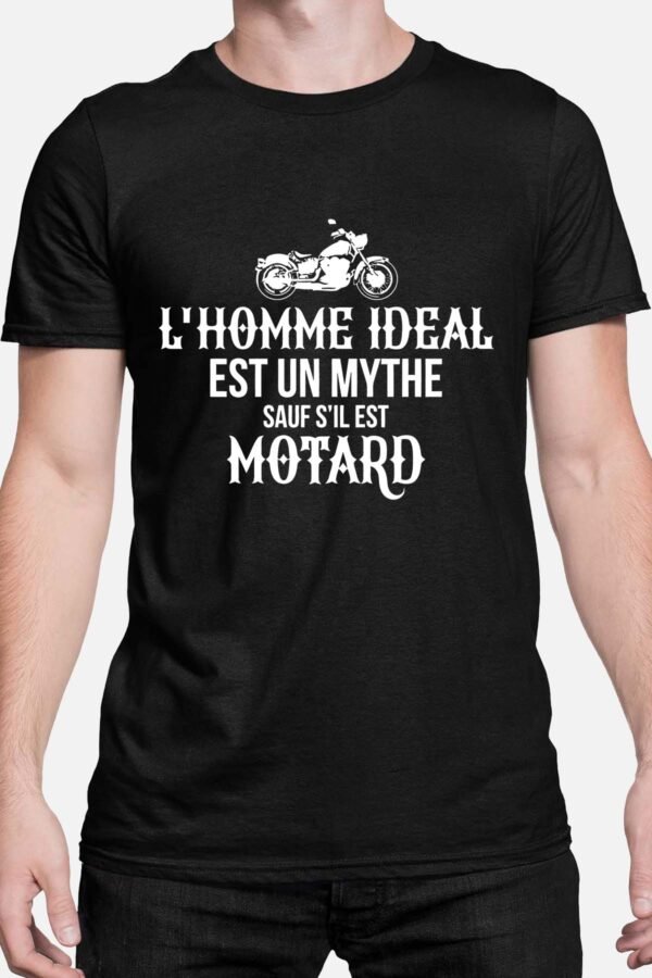 L'homme idéal est un mythe sauf s'il est motard - Tshirt Homme
