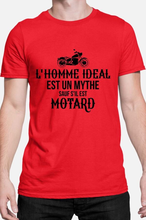 L'homme idéal est un mythe sauf s'il est motard - Tshirt Homme