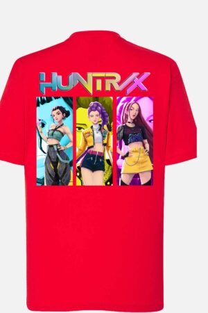 Huntrix trio – Tshirt Fille Dos – Rouge