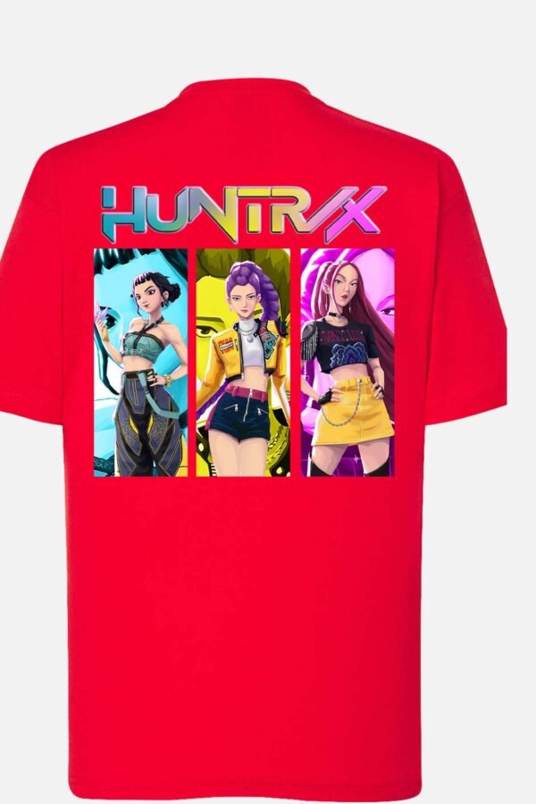T-shirt Col Rond Fille - Huntrix trio