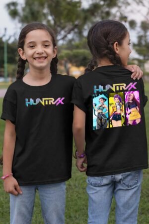 T-shirt Col Rond Fille - Huntrix trio