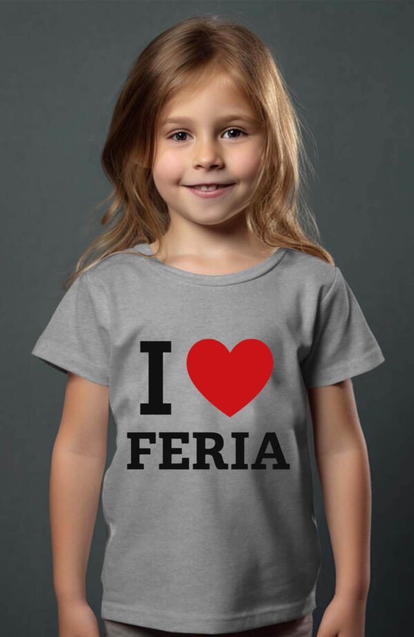 T-shirt Col Rond Fille - I love féria