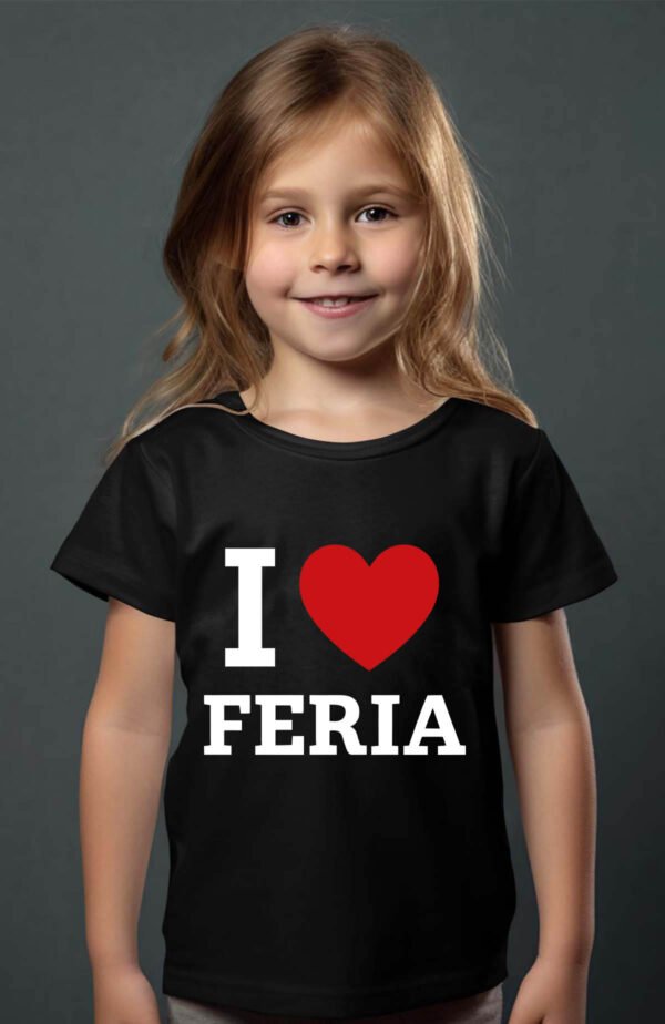 T-shirt Col Rond Fille - I love féria