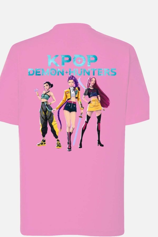 T-shirt Col Rond Fille - Kpop chasseuses