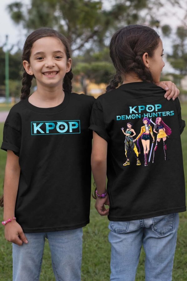 T-shirt Col Rond Fille - Kpop chasseuses