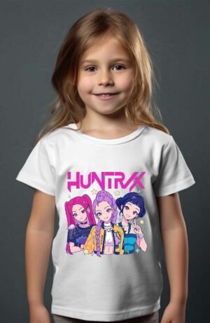 T-shirt Col Rond Fille - Kpop demon