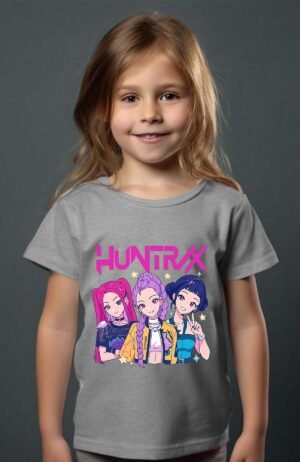 Kpop Demon – Tshirt Fille – Gris