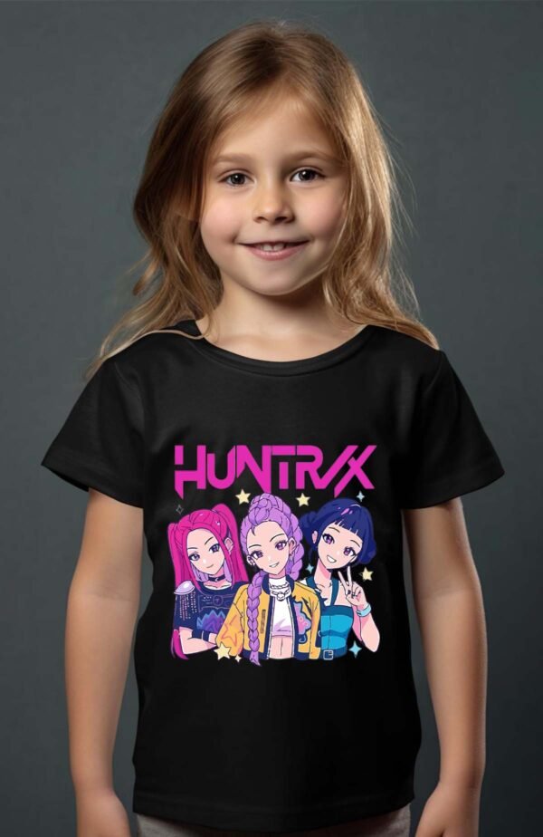 T-shirt Col Rond Fille - Kpop demon