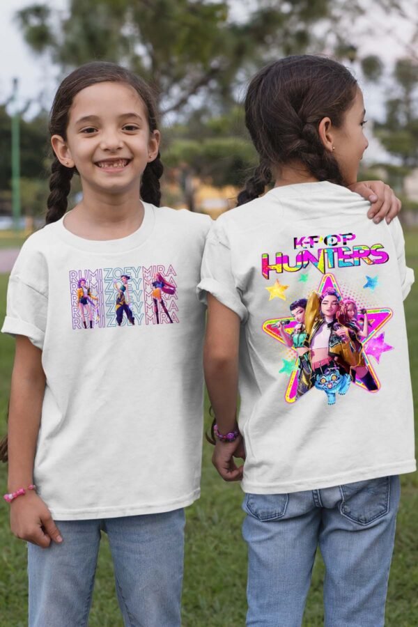 T-shirt Col Rond Fille - Kpop hunters