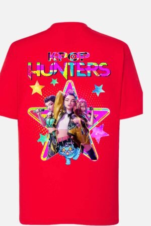 Kpop Hunters – Tshirt Fille Dos – Rouge