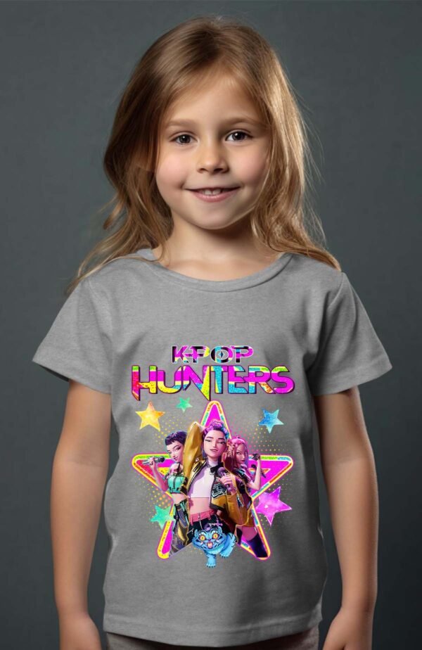 T-shirt Col Rond Fille - Kpop hunters