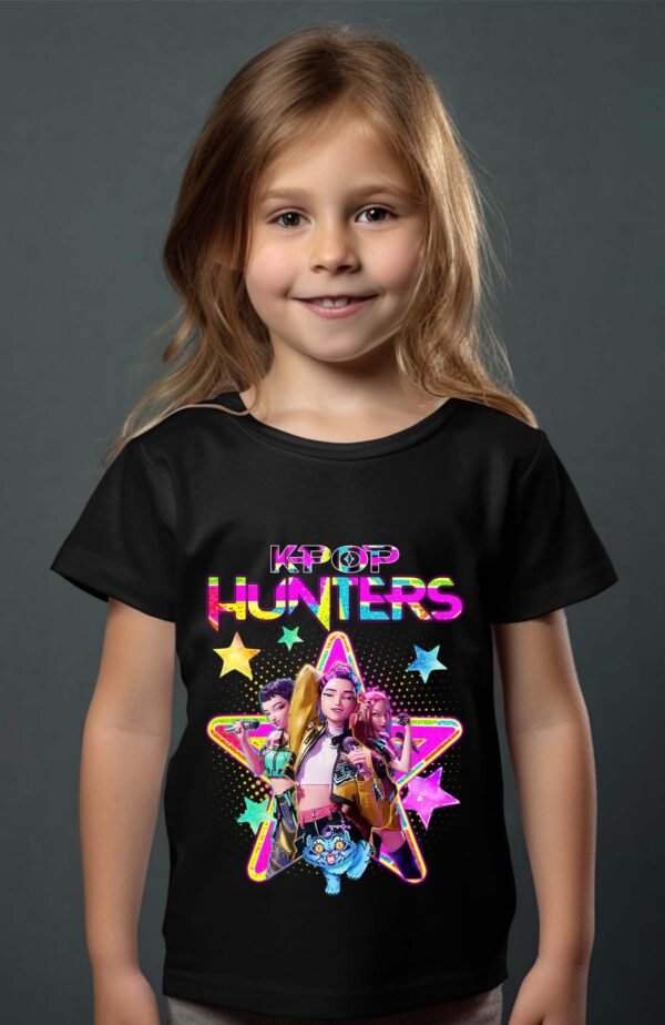 T-shirt Col Rond Fille - Kpop hunters