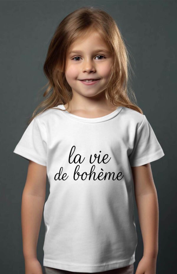 T-shirt Col Rond Fille - La vie de bohème