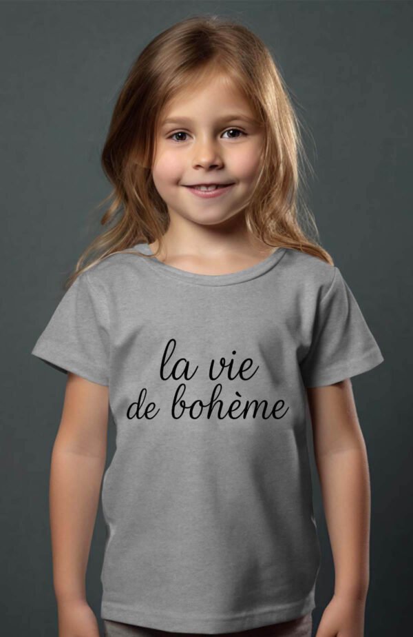 T-shirt Col Rond Fille - La vie de bohème