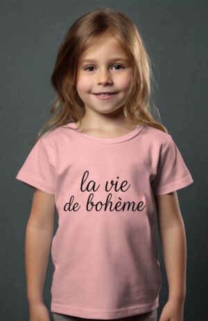 T-shirt Col Rond Fille - La vie de bohème
