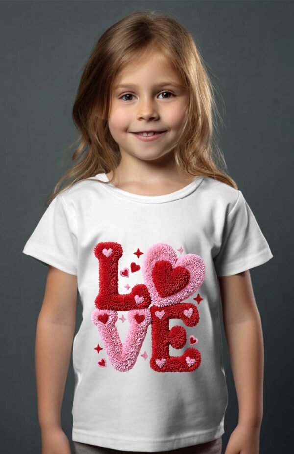 T-shirt Col Rond Fille - Latch love