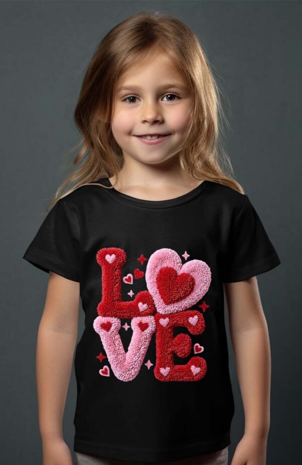 T-shirt Col Rond Fille - Latch love