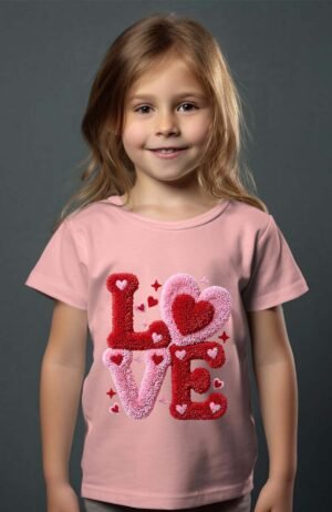 T-shirt Col Rond Fille - Latch love