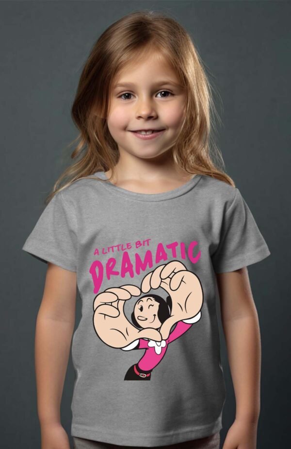 T-shirt Col Rond Fille - Little drama