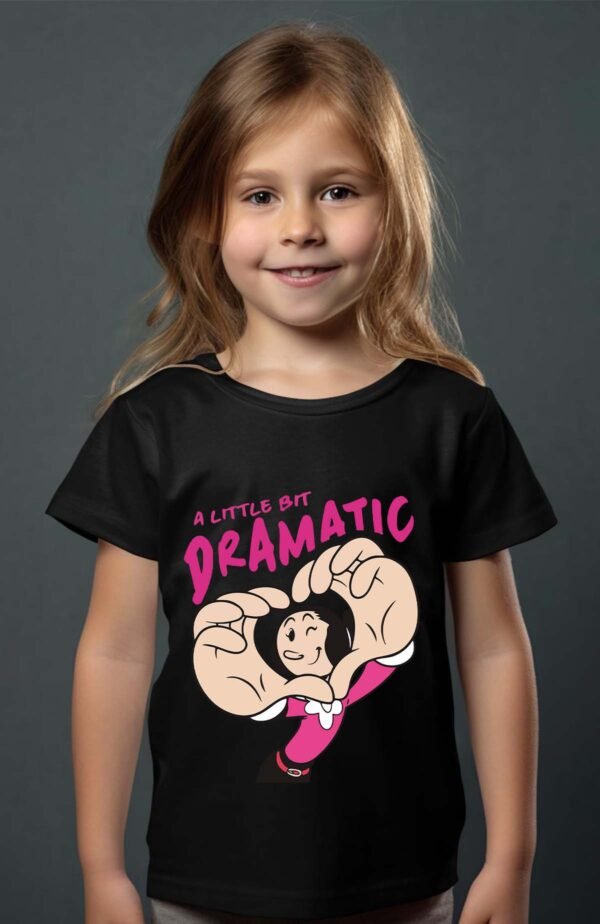 T-shirt Col Rond Fille - Little drama