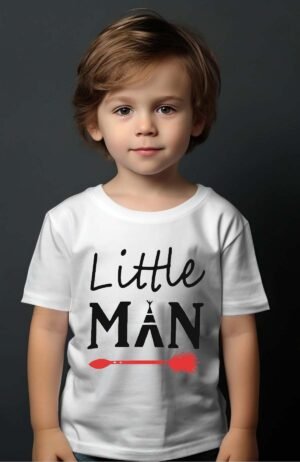 Little Man – Tshirt Garçon – Blanc