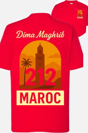 T-shirt Col Rond Fille - Maroc affiche