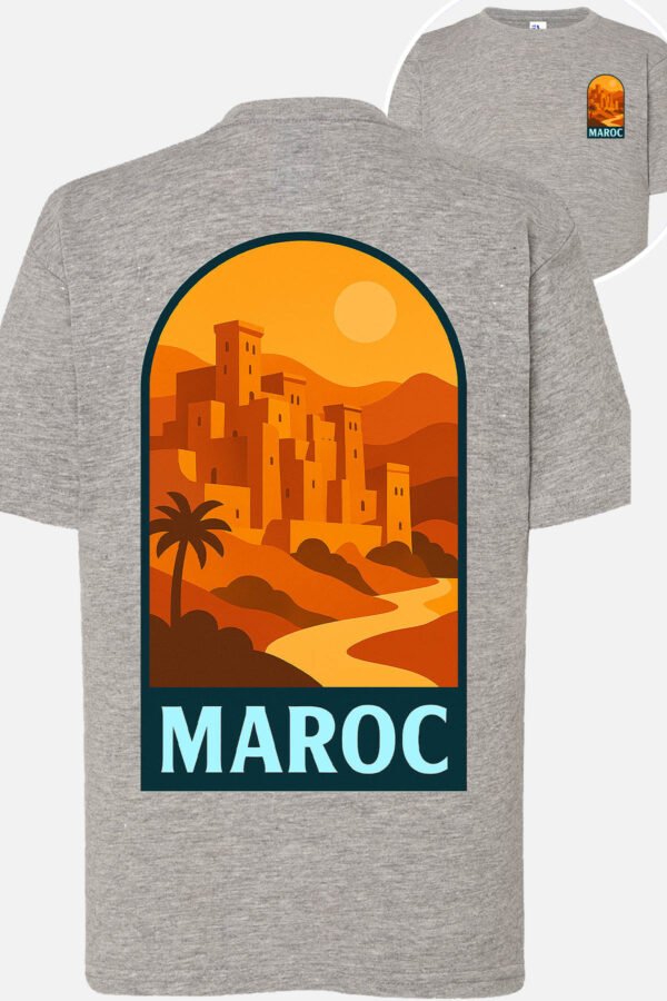 T-shirt Col Rond Fille - Maroc pop voyage