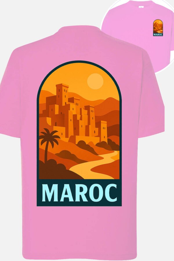 T-shirt Col Rond Fille - Maroc pop voyage