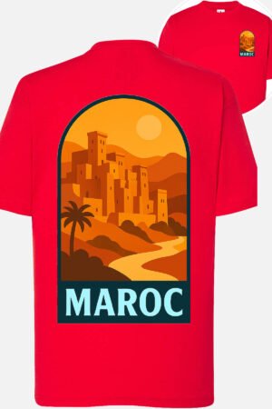 MAROC PopVoyage – Tshirt Fille – Rouge