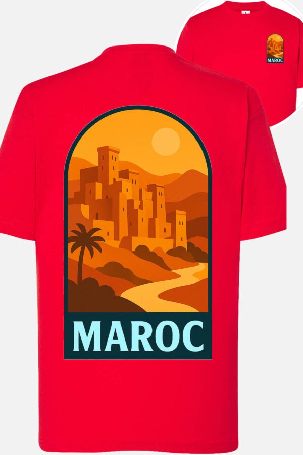 T-shirt Col Rond Fille - Maroc pop voyage
