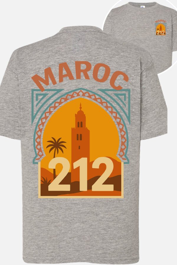 T-shirt Col Rond Fille - Maroc timbre