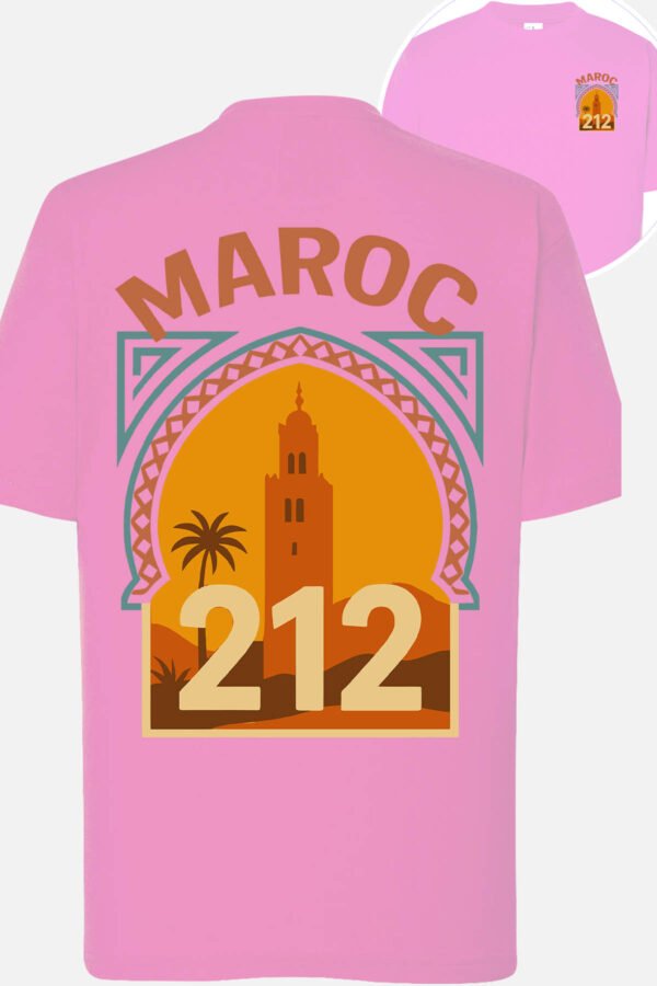 T-shirt Col Rond Fille - Maroc timbre