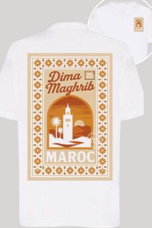 T-shirt Col Rond Fille - Maroc zellige