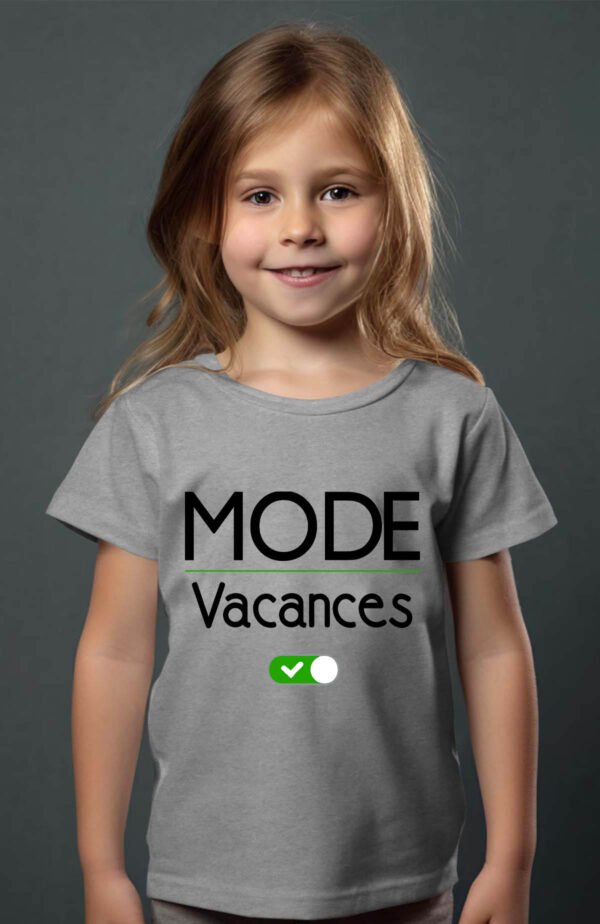 T-shirt Col Rond Fille - Mode vacance