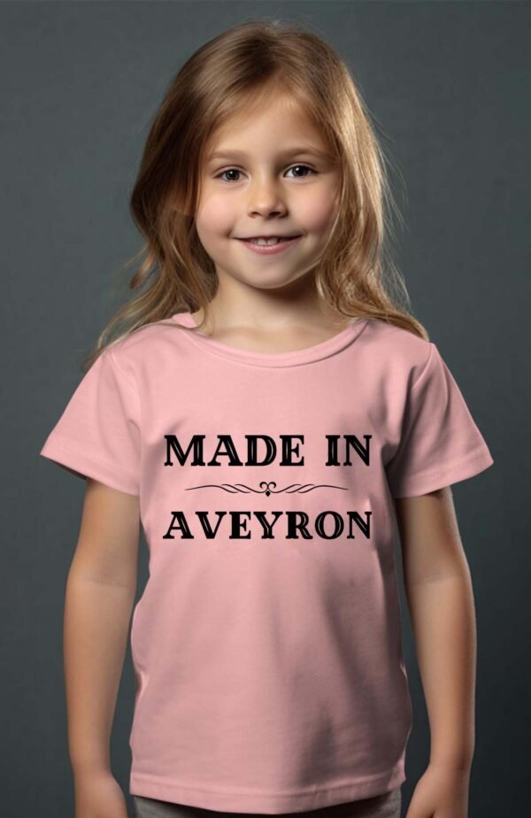 T-shirt Col Rond Fille - Made in Aveyron