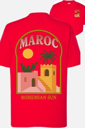 Maroc Bohemian – Tshirt Fille AR – Rouge