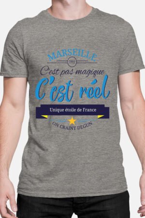 Marseille reel – T-shirt Homme – Gris