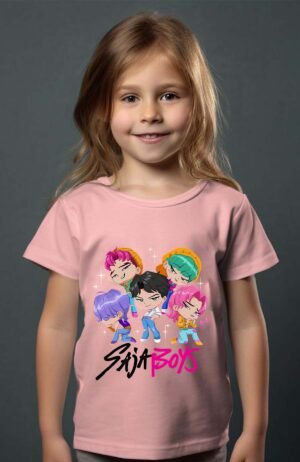 Mini Saja Boys – Tshirt Fille – Rose