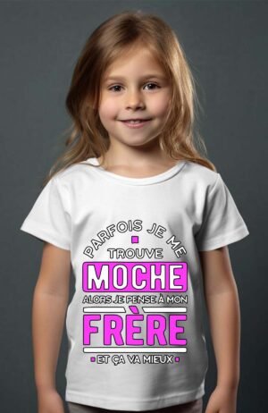 Moche frère Femme – Tshirt Fille – Blanc