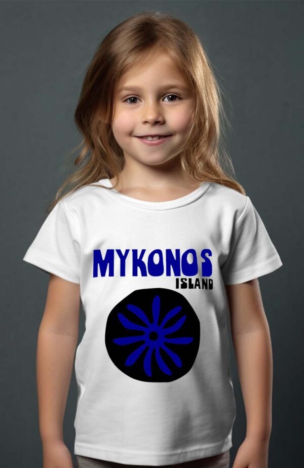 T-shirt Col Rond Fille - Mykonos symb