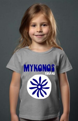 T-shirt Col Rond Fille - Mykonos symb