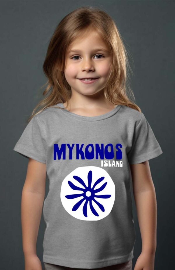 T-shirt Col Rond Fille - Mykonos symb