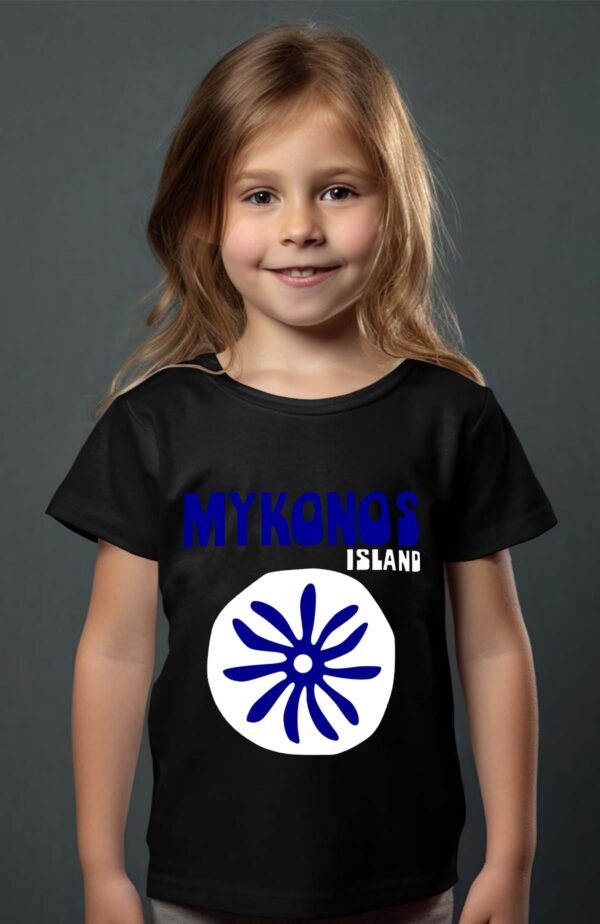 T-shirt Col Rond Fille - Mykonos symb