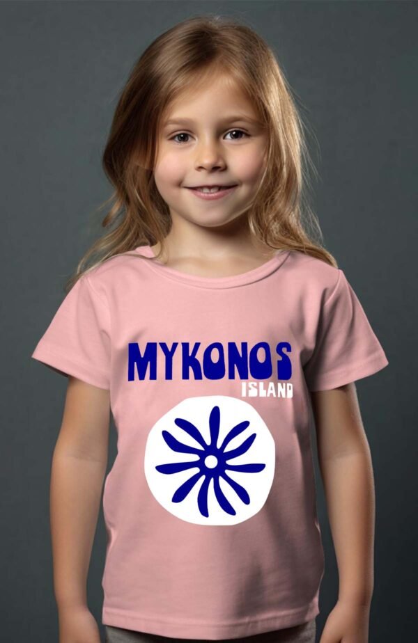 T-shirt Col Rond Fille - Mykonos symb