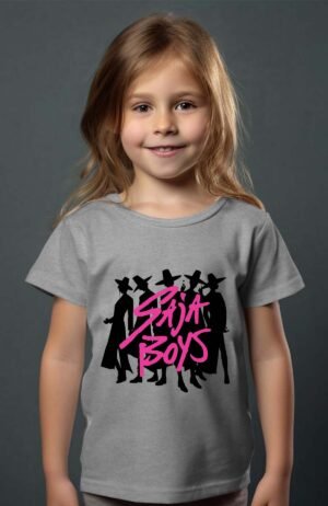 T-shirt Col Rond Fille - Ombre saja