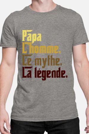 Papa Mythe – Tshirt Homme – Gris