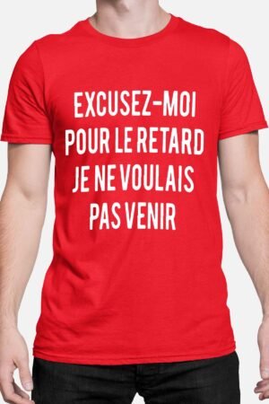 Pas venir – Tshirt Homme – Rouge